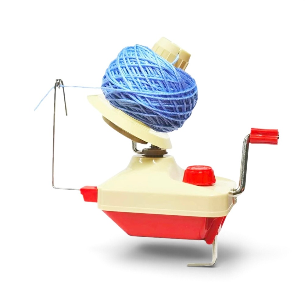 Wool Winder Yarn Ball Winder Cream Red New Manual Hand Crank Compact